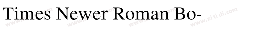 Times Newer Roman Bo字体转换